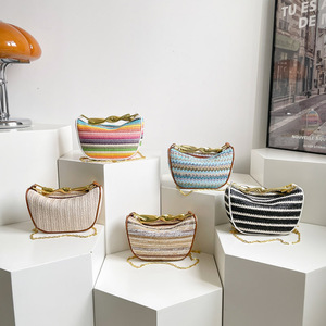 Túi đeo chéo/vách vai/tay cầm thời trang cao cấp độc đáo, nhiều màu sắc cầu vồng, phối màu độc đáo, đa năng, nhỏ gọn, xu hướng mới năm <span class=keywords><strong>2025</strong></span> - Product Image 4