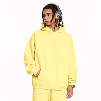 Sweat à capuche streetwear oversize pour hommes et femmes, en molleton épais 345G, lavable en machine, compatible sèche-linge, anti-rétrécissement, anti-décoloration