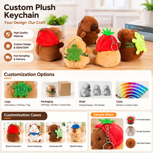 Peluche <span class=keywords><strong>de</strong></span> Capibara <span class=keywords><strong>de</strong></span> Graduación OEM, Muñeco <span class=keywords><strong>de</strong></span> Peluche, Algodón PP, Fibra <span class=keywords><strong>de</strong></span> Poliéster, Regalo <span class=keywords><strong>de</strong></span> Graduación, Decoración del Hogar - Product Image 3