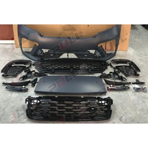 Kit de carrosserie de pare-chocs pour Range rover <span class=keywords><strong>velar</strong></span> 2017-2021 mise à niveau vers le modèle <span class=keywords><strong>SVA</strong></span> comprenant un ensemble de pare-chocs avant et arrière avec grille - Product Image 1