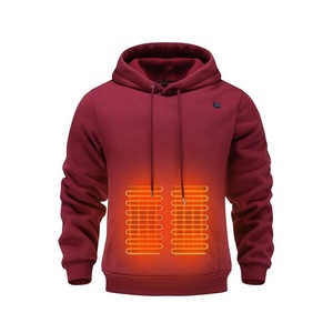 Sweat à capuche chauffant, combinaison chauffante d'hiver à capuche, sweat à capuche chauffant USB pour homme, vêtements décontractés chauds pour l'extérieur, chauffage électrique - Product Image 3