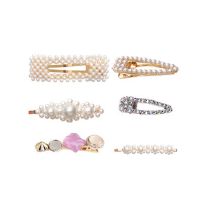 Horquilla de Metal coreana para mujer, accesorios para el cabello, horquilla de perla Ins, <span class=keywords><strong>Clip</strong></span> de <span class=keywords><strong>l</strong></span>ínea de diamantes de imitación, flequillo, <span class=keywords><strong>Clip</strong></span> lateral Bb - Product Image 6