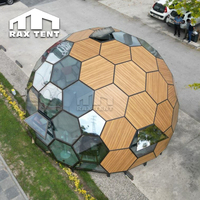 Nouvelle tente en verre en forme de nid d'abeille en bois pour le glamping, tente de luxe pour hôtel