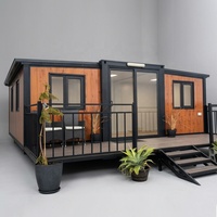 Casa Contenedor Expandible de Lujo de 40 pies, Edificio de Oficinas Prefabricado Moderno Personalizado, Diseño de Hogar a Medida con Plano de Colores y Uso Comercial