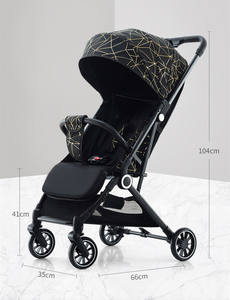 Poussette de voyage et bagage compact léger avec poignée réversible, poussette-chauffe-bébé pour nouveau-né - Product Image 4