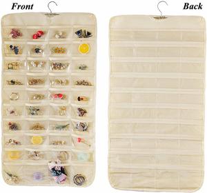 Sac de rangement suspendu non tissé transparent double face, sac anti-poussière pas cher, sac de rangement multicouche pour bijoux - Product Image 4