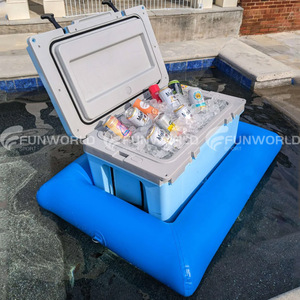 Station de remplissage gonflable d'eau en PVC personnalisée porte-gobelet à flotteur plateau de <span class=keywords><strong>piscine</strong></span> flottant avec <span class=keywords><strong>pompe</strong></span> à air à vendre - Product Image 2