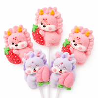 OEM/ODM Marshmallow Dragon Strawberry Gummy Zoete Fruitige Lollipop Snoep Op Maat Fabrikant Groothandel Cartoon BRC