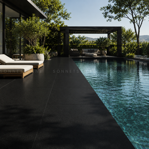 Granit Noir Absolu Pierre Naturelle Premium Polie Dalles de Comptoir Revêtement Mural Matériau de Surface pour Cuisine et Salle de Bain - Product Image 5