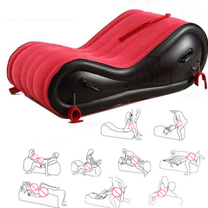 Cama Inflable Multifuncional <span class=keywords><strong>para</strong></span> Viajes, Playa, Sofá, Cama Plegable <span class=keywords><strong>para</strong></span> Dormitorio, Muebles Sexuales, Soporte <span class=keywords><strong>para</strong></span> <span class=keywords><strong>Posiciones</strong></span> Sexuales, Cama de PVC de Terciopelo - Product Image 1