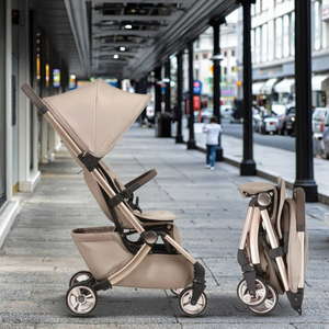 Trọng Lượng Nhẹ Một Tay Nhỏ Gọn 4-Bánh Xe Hợp Kim Nhôm Khung Có Thể Gập Lại Xe Đẩy Em Bé 20Kg Khả Năng Tải Cho Máy Bay Du Lịch Cho Trẻ - Product Image 1