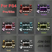 Kit de remplacement de boutons et de joysticks (ABXY, L1, R1, L2, R2, D-Pad) pour manette PS4 PlayStation 4 - Modèles JDS JDM 001, 011, 040, 050, 055