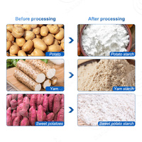 Chaîne de Traitement d'Amidon de Manioc / Machine de Traitement de Farine de Manioc Tapioca / Équipement de Traitement de Farine de Manioc