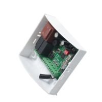 YET804PC 220V Controlador de motor tubular de persiana enrollable Receptor RF Controlador de motor de persiana enrollable con dos controles remotos