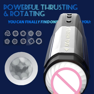 Masturbador Masculino <span class=keywords><strong>El</strong></span>éctrico Telescópico Giratorio Silencioso Totalmente Automático, Copa para Entrenamiento de Desensibilización del Pene - Product Image 4