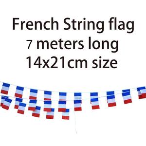 Drapeau en corde de polyester imperméable personnalisé Beckon pour 24 pays, idéal pour les événements et cérémonies internationales - Product Image 3