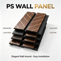 Panneau mural en PS moderne, imperméable et ignifuge, disponible en plusieurs couleurs, pour la décoration intérieure des foyers