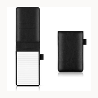 Carnet de poche rechargeable avec bloc-notes A7, emplacements pour cartes et stylo métallique en option pour les notes de terrain et les voyages