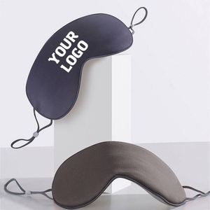 Masque pour les yeux en satin de soie coloré avec sangle élastique, cadeau promotionnel pour entreprise, idéal pour les hôtels, aide à soulager la fatigue liée au sommeil - Product Image 1