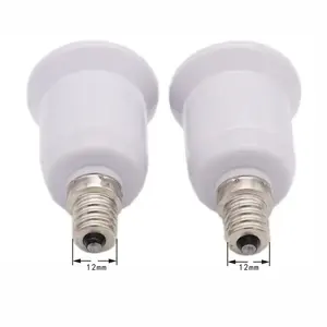 Factory Direct Sale E12 To E27 Led Lamp Holder Conversion Lamp Base Adapter Extension Light Socket