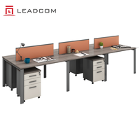 LEADCOM Armoire de classement mobile sous bureau à 3 tiroirs verrouillables, meuble de rangement mobile pour projet de bureau commercial