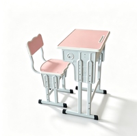Ensemble bureau et chaise pour enfants, réglable en hauteur, directement de l'usine, mobilier scolaire pour salle de classe avec personnalisation OEM