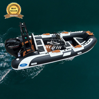 Bateau pneumatique de luxe Hedia CE 13.8ft SP420 avec coussin de bateau, petit bateau gonflable, autres équipements de jeux aquatiques