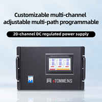 Alimentation électrique programmable ETOMMENS UM à 20 canaux, 30V 10A, sortie indépendante pour les tests automatisés et le laboratoire