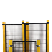 Barrière de sécurité pour robot industriel modulaire Hsj conforme à la norme EN ISO 14120, avec panneau PC transparent et verrou de sécurité