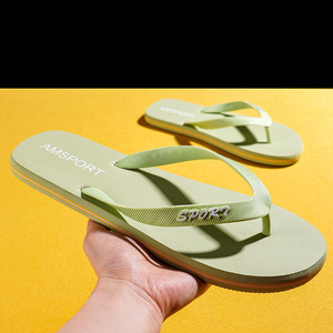 New Summer Men <b>Flip</b> <b>Flops</b> Simple Anti Slip Trendy Outdoor Clip Toe Beach Casual <b>Slippers</b> - Product Image 1