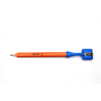 Crayon de charpentier de forme octogonale à échelle personnalisée crayon HB plat en bois de tilleul naturel