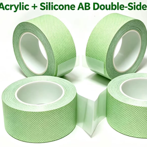 Ruban adhésif double face transparent personnalisé en PET, découpé sur mesure, adhésif industriel AB, rubans et films adhésifs acryliques et silicone - Product Image 1