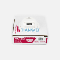 Detector de Llama Ultravioleta TAKEX FS-2000E, Alcance de Detección de 10m, Salida de Relé Tipo C, Zumbador Integrado, Sensor de Alarma de Incendio para Interiores