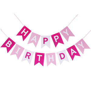 <span class=keywords><strong>Guirlande</strong></span> de bannière en papier Joyeux <span class=keywords><strong>Anniversaire</strong></span> en forme de queue de poisson dorée pour décorations de fête - Product Image 1