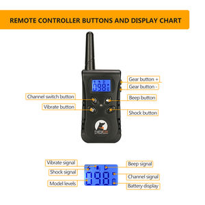 Collar de choque impermeable IPX7 con rango remoto Collar de entrenamiento para perros de 1300 pies para perros pequeños, medianos y grandes - Product Image 5