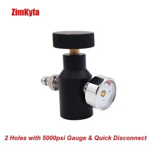 Adaptador de Recarga de Aire con Válvula de Encendido/Apagado y Conector Rápido de 8mm, Manómetro de Presión de 1.5kpsi/3kpsi/5kpsi para Válvulas de Tanque G1/2-14 - Product Image 4