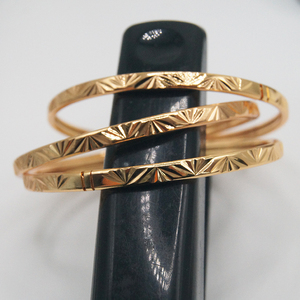 Bracciale Aperto in Rame Placcato Oro 18K 24K Stile Cambogiano, <span class=keywords><strong>Gioielli</strong></span> per Bambini - Product Image 5