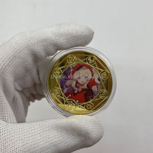 Collezione di monete placcate in oro 24k con impatto <span class=keywords><strong>Genshin</strong></span> in metallo personalizzato da acquistare - Product Image 4