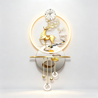 Vente directe d'usine de tableaux muraux de cerfs de luxe et artistiques pour la décoration d'entrée de salon, au design haut de gamme