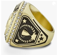 Bague de champion de basket-ball en or personnalisée, trophée, cadeau, bague de championnat pour le vainqueur du tournoi
