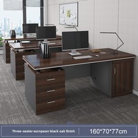 LBZ-154X Ensemble bureau et chaise de bureau en pierre moderne au design épuré pour les travailleurs et les cadres