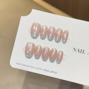 TSZS Luxury <span class=keywords><strong>Hailey</strong></span> <span class=keywords><strong>Bieber</strong></span> Style Faux <span class=keywords><strong>Ongles</strong></span> à Presser Faits Main, Effet Perle Chromée, Perle Donut, Réutilisables, Vente en Gros - Product Image 2