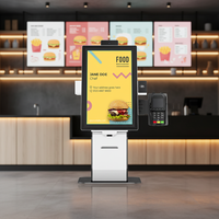 Vente flash : Kiosque de paiement en libre-service à écran tactile mural de 15,6 pouces, commande automatique pour restaurant, paiement par QR code, OEM