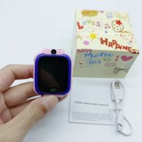Reloj Inteligente Q12 a Prueba de Agua para Niños con SOS, Tarjeta SIM 2G, Brújula, Llamadas, Localizador GPS para Bebés, Estándar IP67