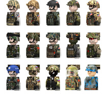 Bloques de Construcción de Soldados Militares, Fuerzas Especiales, Armas, Pistolas, Ladrón, Ejército Soviético, Ejército de EE. UU., Dispositivo de Visión Nocturna, Mini Ladrillos, Regalos