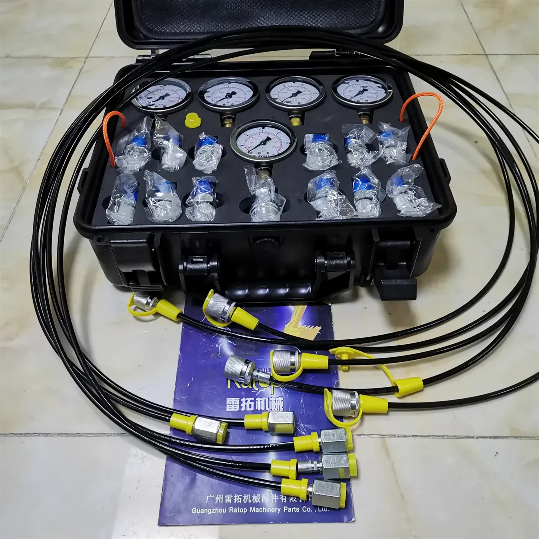 5 gauge hydraulic pressure measurement kit For Construction Machinery Diagnostic Tool hydraulic pressure gauge set