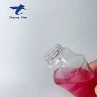 Vente en gros bouteilles en verre de 350ml grande bouche super silex jus vodka tequila whisky