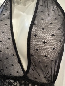 Lencería Sexy en Oferta, Body de Encaje para Mujer - Lencería de Malla Transparente con Espalda Descubierta, Tanga, Teddy, Ropa Interior Transparente de una Pieza, OEM - Product Image 4