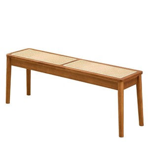 Banco de Ratán Minimalista Nórdico, Zapatero de Madera Maciza, Muebles para Sala de Estar, Diseño que Ahorra Espacio para Adultos y Personas Mayores - Product Image 3