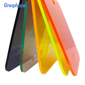 Lámina acrílica fluorescente teñida de 4x8 pies con revestimiento duro grueso - Product Image 2